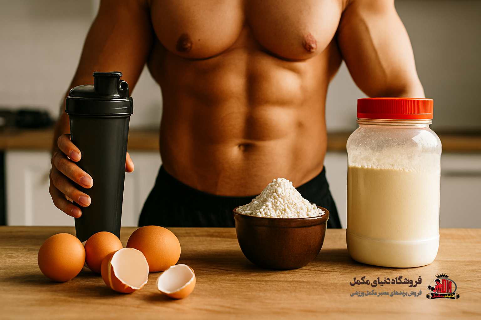 مزایای پودر سفیده تخم مرغ برای بدنسازی